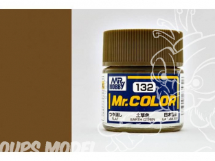 peinture maquette Mr Color C132 Vert terre mat 10ml