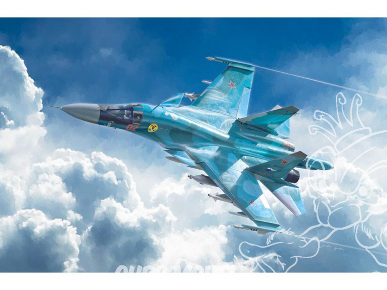 Italeri maquette avion 1379 Sukhoi Su-34 / Su-32 FN 1/72