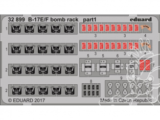 Eduard photodécoupe avion 32899 Bomb rack B-17E/F Memphis Belle Hk Models 1/32