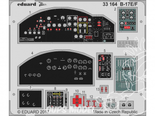 Eduard photodécoupe avion 33164 Zoom interieur B-17E/F Memphis Belle Hk Models 1/32
