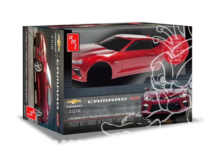 AMT maquette voiture 1020 2016 Chevy Camaro SS (Pre-Painted) 1/25