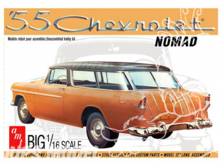 AMT maquette voiture 1005 1955 Chevy Nomad Wagon 1/16