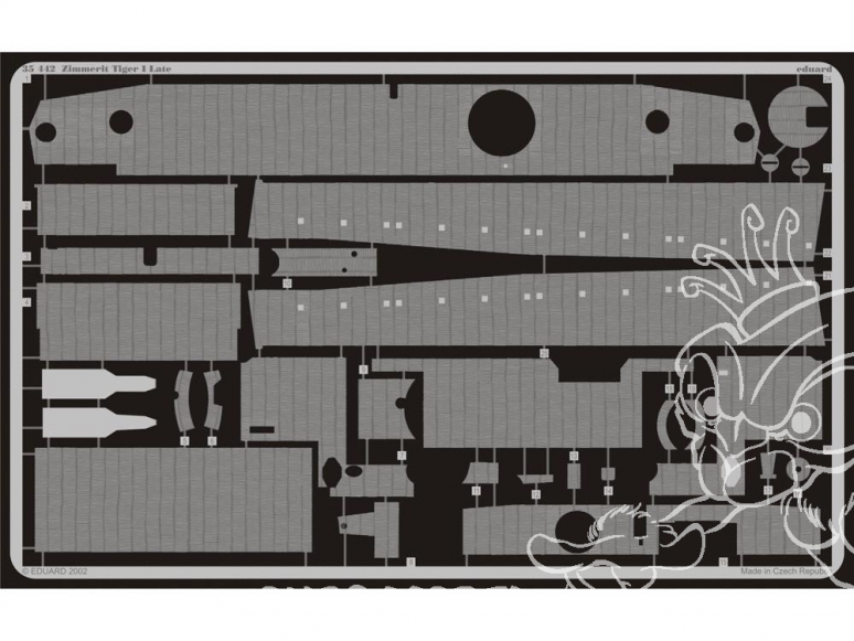 Eduard photodecoupe militaire 35442 Zimmerit Tigre I Late Tamiya 1/35