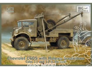 IBG maquette militaire 72032 CHEVROLET C60S AVEC GRUE HOLMES CAB N°.13/11 1/72