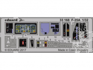 Eduard photodécoupe avion 33168 Zoom F-35A Italeri 1/32