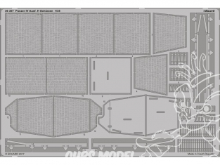 Eduard photodecoupe militaire 36357 Panzer IV Ausf. H Schürzen Zvezda 1/35