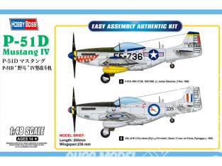 Hobby Boss maquette avion 85806 North American P-51D Mustang IV 1/48