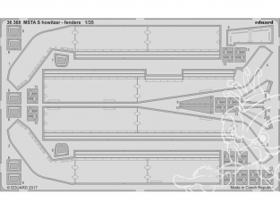 Eduard photodecoupe militaire 36368 MSTA S Obusier - Fenders (Jupes) Zvezda 1/35