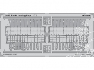 Eduard photodecoupe avion 72658 Volets d'atterrissage P-40N Special Hobby 1/72