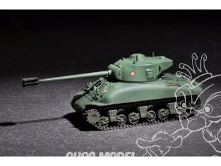 TRUMPETER maquette militaire 07169 CHAR M 4 A1 E8 "SHERMAN" avec CANON de 105mm L51 ARMEE FRANCAISE 1960 1/72