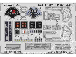 EDUARD photodecoupe avion FE871 Zoom A-4E Hobby Boss 1/48