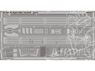 Eduard photodecoupe militaire 36192 Pzkpfw 38 (t) Ausf E F 1/35