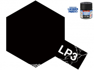 Peinture laque couleur Tamiya LP-3 Noir mat 10ml