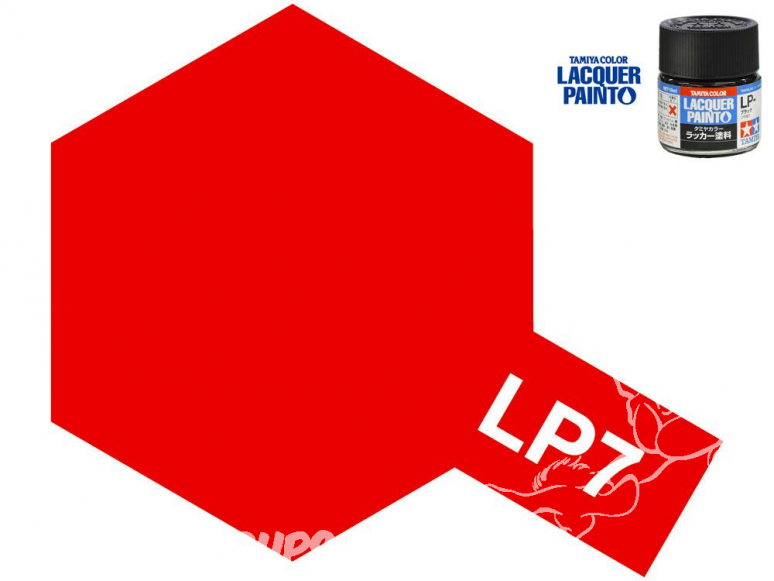 Peinture laque couleur Tamiya LP-7 Rouge pur brillant 10ml