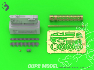 Master Model AM-32-104 Machine Gun Allemande WWI Spandau LMG 08 avec Cooling Jacket Ver.3 1/32