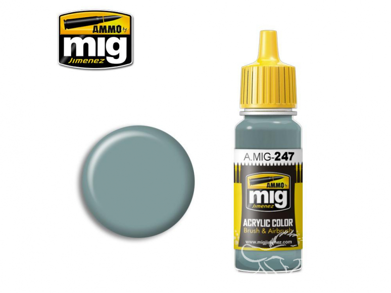 MIG peinture authentique 247 Bleu pâle RLM78 17ml