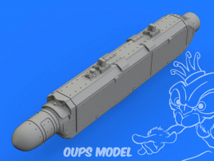 Eduard kit d'amelioration brassin 672162 AN/ALQ-131 (Shallow) ECM Pod 1/72