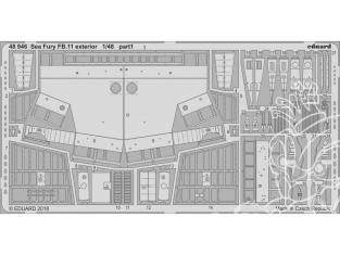 EDUARD photodecoupe avion 48946 Extérieur Sea Fury FB.11 Airfix 1/48