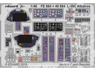 EDUARD photodecoupe avion FE884 Zoom L-39C Albatros Trumpeter 1/48