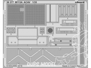 Eduard photodecoupe militaire 36377 Amélioration M113A ACAV Afv Club 1/35