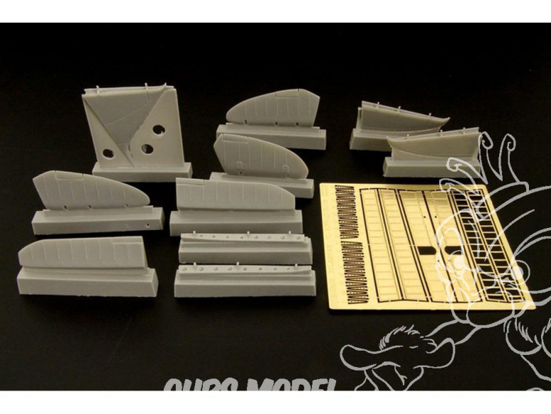 Brengun detail set avion BRL48026 F2A Buffalo controls et flaps set pour kit Special Hobby et Classic Airframes 1/48