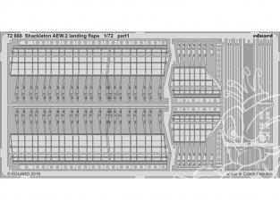 Eduard photodecoupe avion 72666 Shackleton AEW.2 Volets d'atterrissages Airfix 1/72