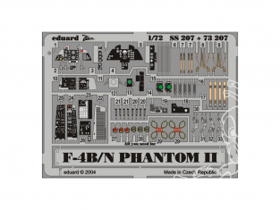 Eduard photodecoupe avion 73207 F-4B/N Hasegawa 1/72