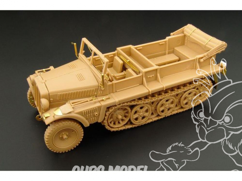 Hauler kit d'amelioration HLX48325 Sd.Kfz.10 Demag D7 pour kit BlueCat 1/48