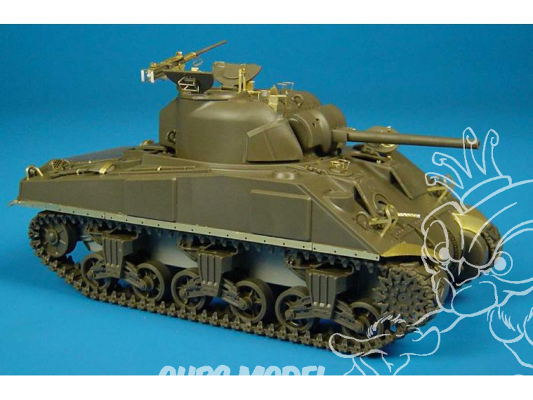 Hauler kit d'amelioration HLX48001 SHERMAN M4 pour kit Tamiya 1/48