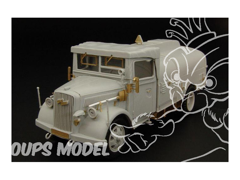 Hauler kit d'amelioration HLX48308 Opel Blitz Tankwagen pour kit Italeri 1/48