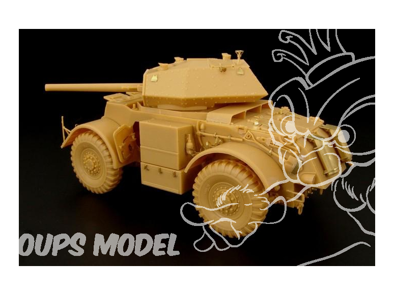 Hauler kit d'amelioration HLX48319 Staghound Mk.III pour kit Bronco 1/48