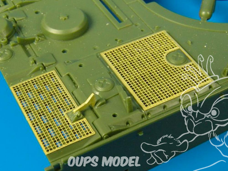 Hauler kit d’amélioration HLX48025 TIGER I EARLY Grilles pour kit Skybow 1/48