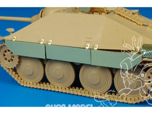 Hauler Kit d'amelioration HLU35035 Hetzer schuerzen pour Kit Tamiya 1/35