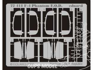 Eduard photodecoupe avion 72411 F-4 Phantom F.O.D. Hasegawa 1/72