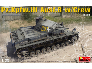 Mini Art maquette militaire 35221 Pz.Kpfw.III Ausf.B avec equipage 1/35