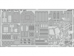 Eduard photodecoupe militaire 36396 Amélioration Sd.Kfz.251/1 Ausf.A Icm 1/35