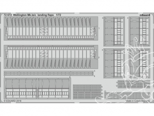Eduard photodecoupe avion 72672 Volets d'atterrissage Wellington Mk.Ia/c Airfix 1/72
