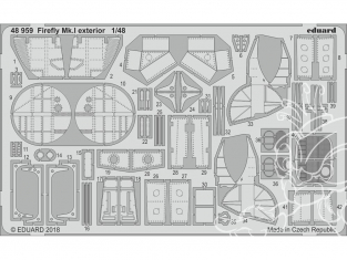 EDUARD photodecoupe avion 48959 Extérieur Firefly Mk.I Trumpeter 1/48