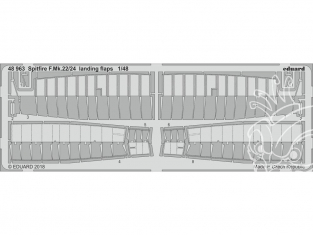 EDUARD photodecoupe avion 48963 Volets d'atterrissage Spitfire F.Mk.22/24 Airfix 1/48