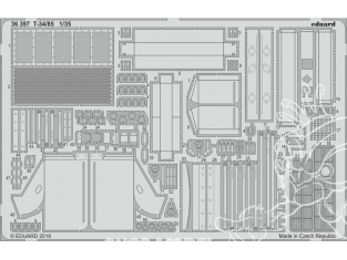 Eduard photodecoupe militaire 36397 Amélioration T-34/85 Zvezda 1/35