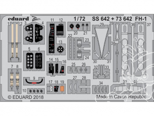 Eduard photodecoupe avion SS642 Zoom Amélioration FH-1 Phantom Special Hobby 1/72