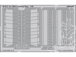 EDUARD photodecoupe avion 48972 Volets d'atterrissage Focke Wulf Fw 190A-2 Eduard 1/48