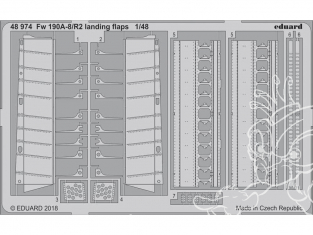 EDUARD photodecoupe avion 48974 Volets d'atterrissage Focke Wulf Fw 190A-8/R2 Eduard 1/48