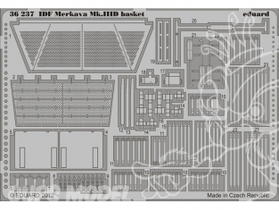 Eduard photodecoupe militaire 36237 IDF Merkava MkIIID Basket 1/35