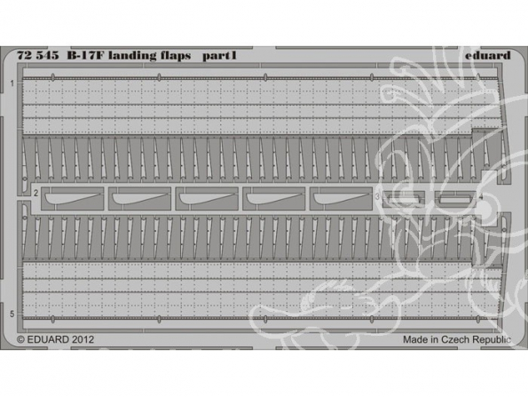 Eduard photodecoupe avion 72545 Volets Atterrissage B17F 1/72