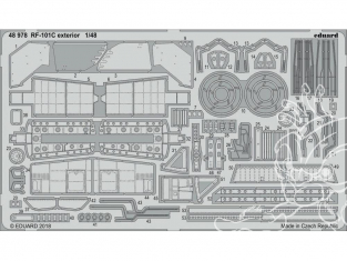 EDUARD photodecoupe avion 48978 Extérieur RF-101C Kitty Hawk 1/48