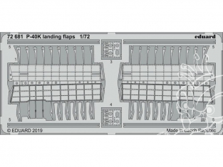 Eduard photodecoupe avion 72681 Volets d'atterrissage P-40K Special Hobby 1/72