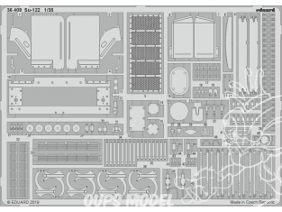 Eduard photodecoupe militaire 36409 Amélioration Su-122 Tamiya 1/35