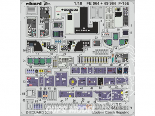 EDUARD photodecoupe avion FE964 Zoom Intérieur F-15E Great Wall Hobby 1/48