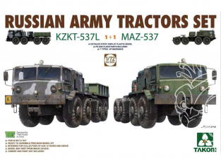 Takom maquette militaire 5003 Set Camions Armée Russe KZKT-537L + MAZ-537 1/72